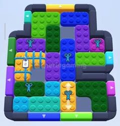 Color Block Jam level 555 / 1232 / 1449: screenshot of the board