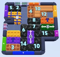 Color Block Jam level 1569 / 2480: screenshot of the board