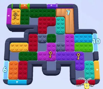 Color Block Jam level 1535 / 1538 / 1541 / 1544: screenshot of the board