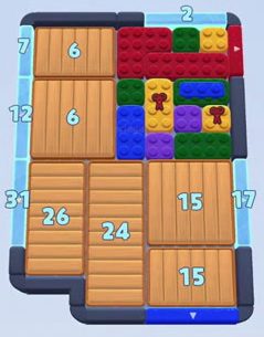 Color Block Jam level 97: screenshot of the board