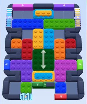 Color Block Jam level 695 / 1648: screenshot of the board