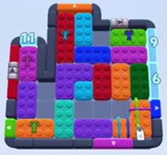 Color Block Jam level 1392 / 1379 / 1382: screenshot of the board
