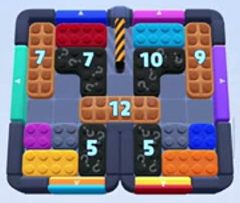 Color Block Jam level 1319 / 1342 / 2249: screenshot of the board
