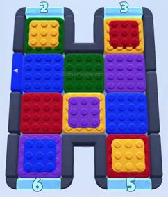 Color Block Jam level: screenshot of the board