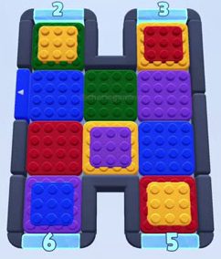 Color Block Jam level: screenshot of the board