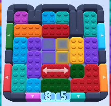 Color Block Jam level 585 / 1507: screenshot of the board