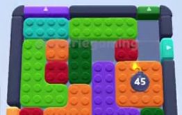Color Block Jam level 489: screenshot of the board