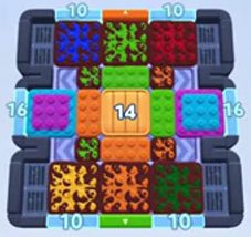 Color Block Jam level 1711 / 1859 / 2718: screenshot of the board