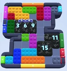 Color Block Jam level 743: screenshot of the board
