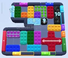 Color Block Jam level 821 / 1723: screenshot of the board