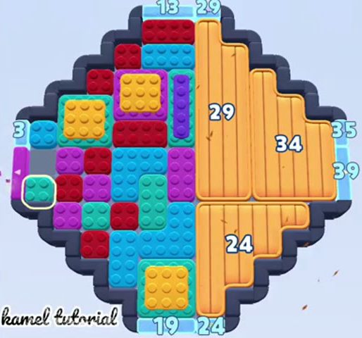 Color Block Jam level 1730 / 1878 / 2737: screenshot of the board