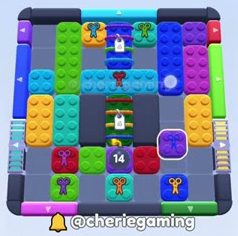 Color Block Jam level 569: screenshot of the board