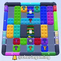 Color Block Jam level: screenshot of the board