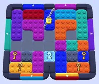 Color Block Jam level 1327 / 1316 / 1319: screenshot of the board