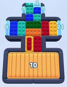 Color Block Jam level 1712 / 1860 / 2719: screenshot of the board