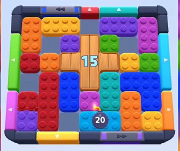 Color Block Jam level 376 / 770 / 1270: screenshot of the board