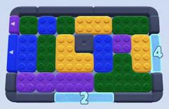 Color Block Jam level 153: screenshot of the board