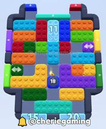 Color Block Jam level: screenshot of the board