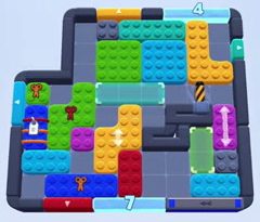 Color Block Jam level: screenshot of the board