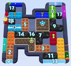 Color Block Jam level 1636 / 2547: screenshot of the board
