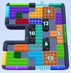 Color Block Jam level 1031 / 1937: screenshot of the board