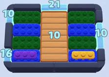 Color Block Jam level: screenshot of the board