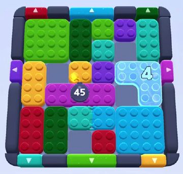 Color Block Jam level 141 / 143 / 981 / 1598: screenshot of the board