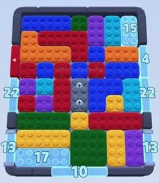 Color Block Jam level: screenshot of the board