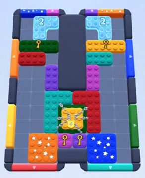 Color Block Jam level 69: screenshot of the board