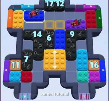 Color Block Jam level 847: screenshot of the board