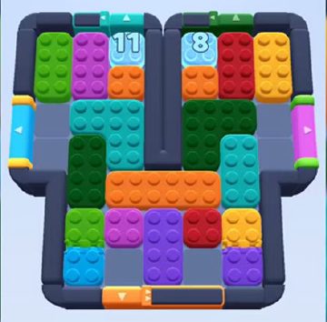 Color Block Jam level 587 / 1503: screenshot of the board