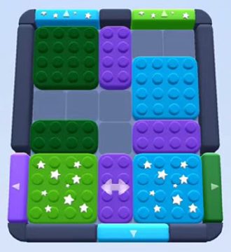 Color Block Jam level 36: screenshot of the board