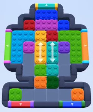 Color Block Jam level 413 / 807 / 1307: screenshot of the board