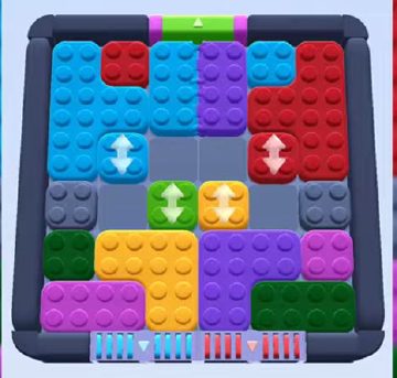 Color Block Jam level 471 / 713 / 865 / 1365: screenshot of the board
