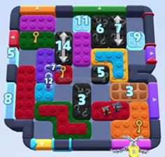 Color Block Jam level 1287 / 1266 / 1277 / 2173: screenshot of the board