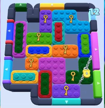 Color Block Jam level 850 / 1743: screenshot of the board