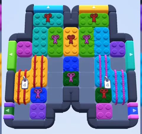 Color Block Jam level 512 / 901 / 1406: screenshot of the board