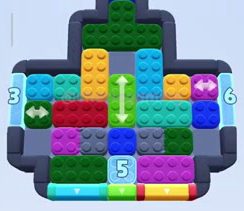 Color Block Jam level 563 / 1240 / 1457: screenshot of the board