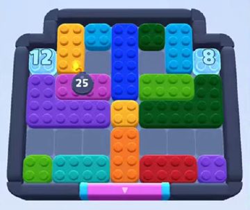 Color Block Jam level 407 / 801 / 1301: screenshot of the board