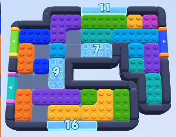 Color Block Jam level 446 / 840 / 1340: screenshot of the board