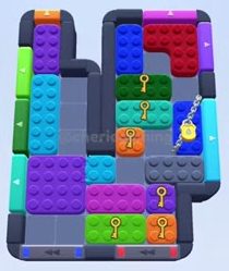 Color Block Jam level 455 / 849 / 1349: screenshot of the board
