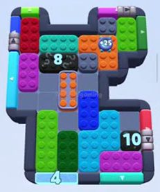 Color Block Jam level 1115 / 2016: screenshot of the board