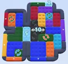 Color Block Jam level: screenshot of the board