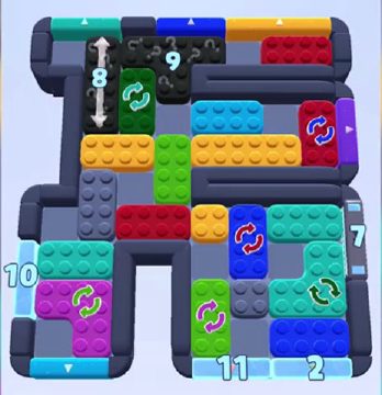 Color Block Jam level 1274 / 1268 / 2179: screenshot of the board
