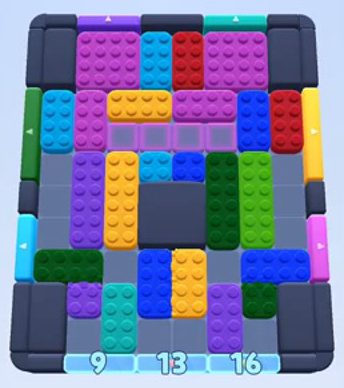 Color Block Jam level 224 / 612 / 1062: screenshot of the board