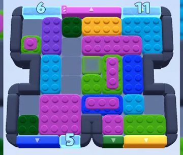 Color Block Jam level 645 / 1606: screenshot of the board