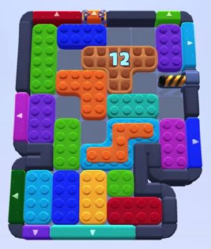 Color Block Jam level 1355 / 1353 / 1356: screenshot of the board