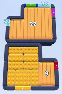 Color Block Jam level 1747 / 2754: screenshot of the board