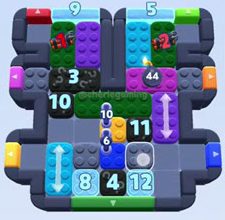 Color Block Jam level 899 / 1801: screenshot of the board