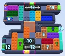 Color Block Jam level 1462 / 2372: screenshot of the board